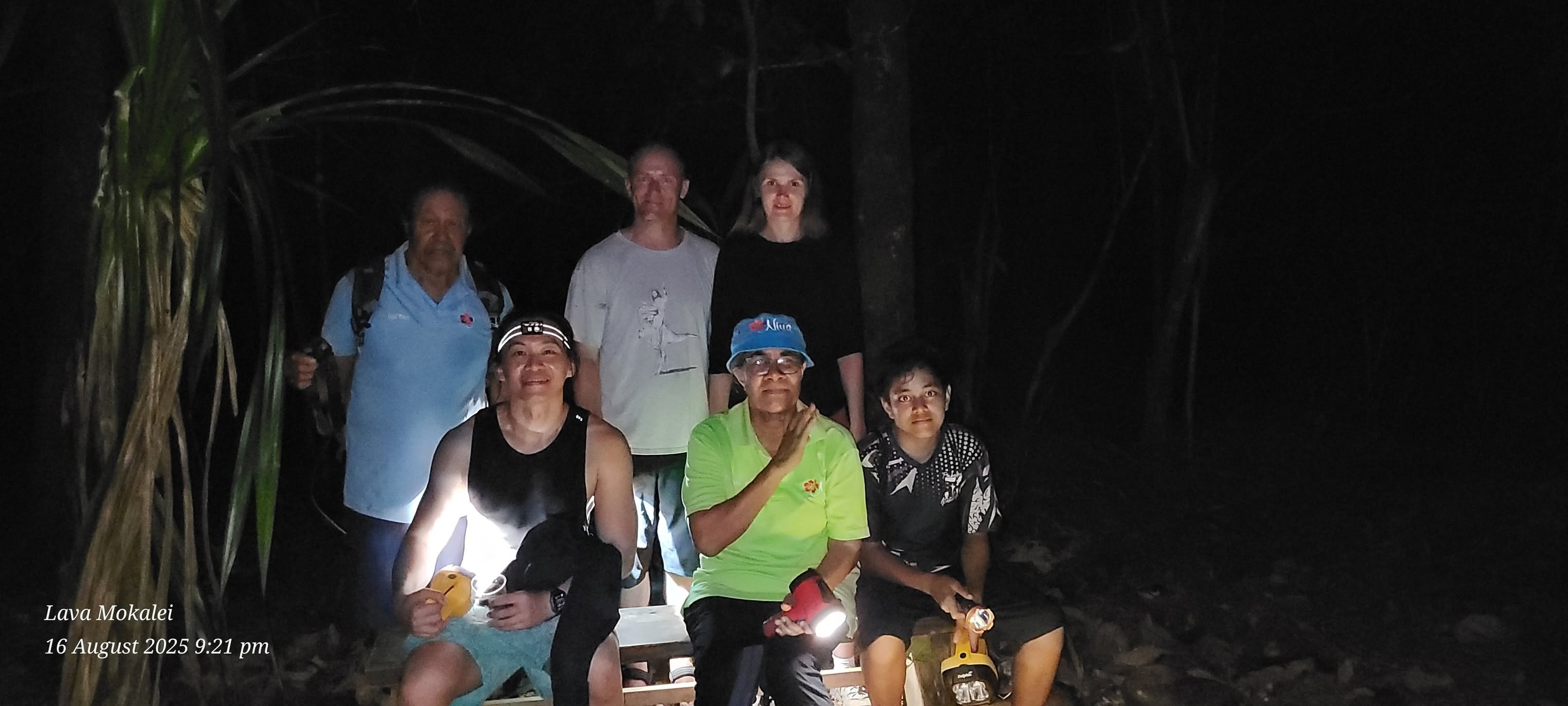 Guests gathered during a Taue Uga Tours forest experience